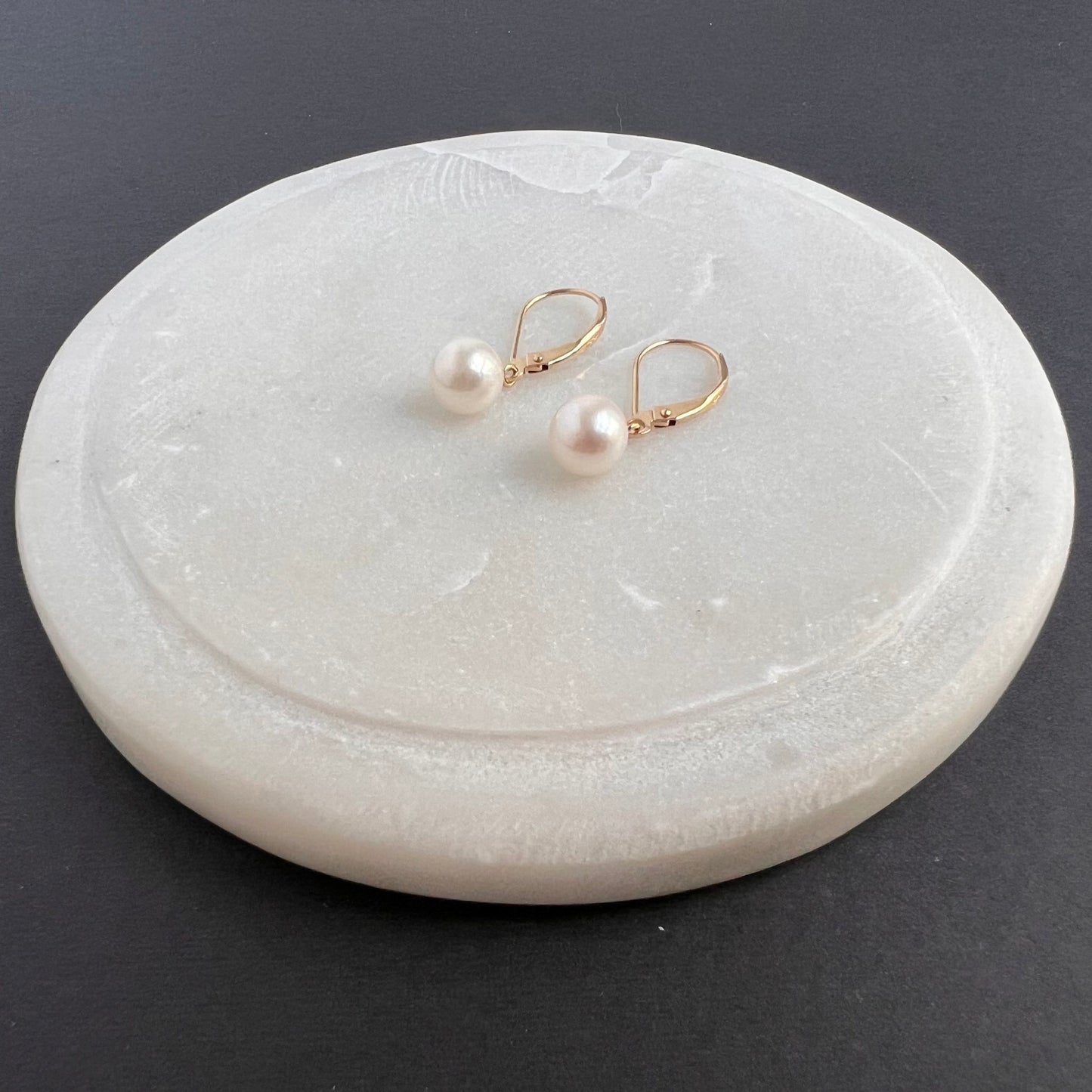 ‘KATSUMI’ Akoya Pearl Leverback Earrings (7.5mm)