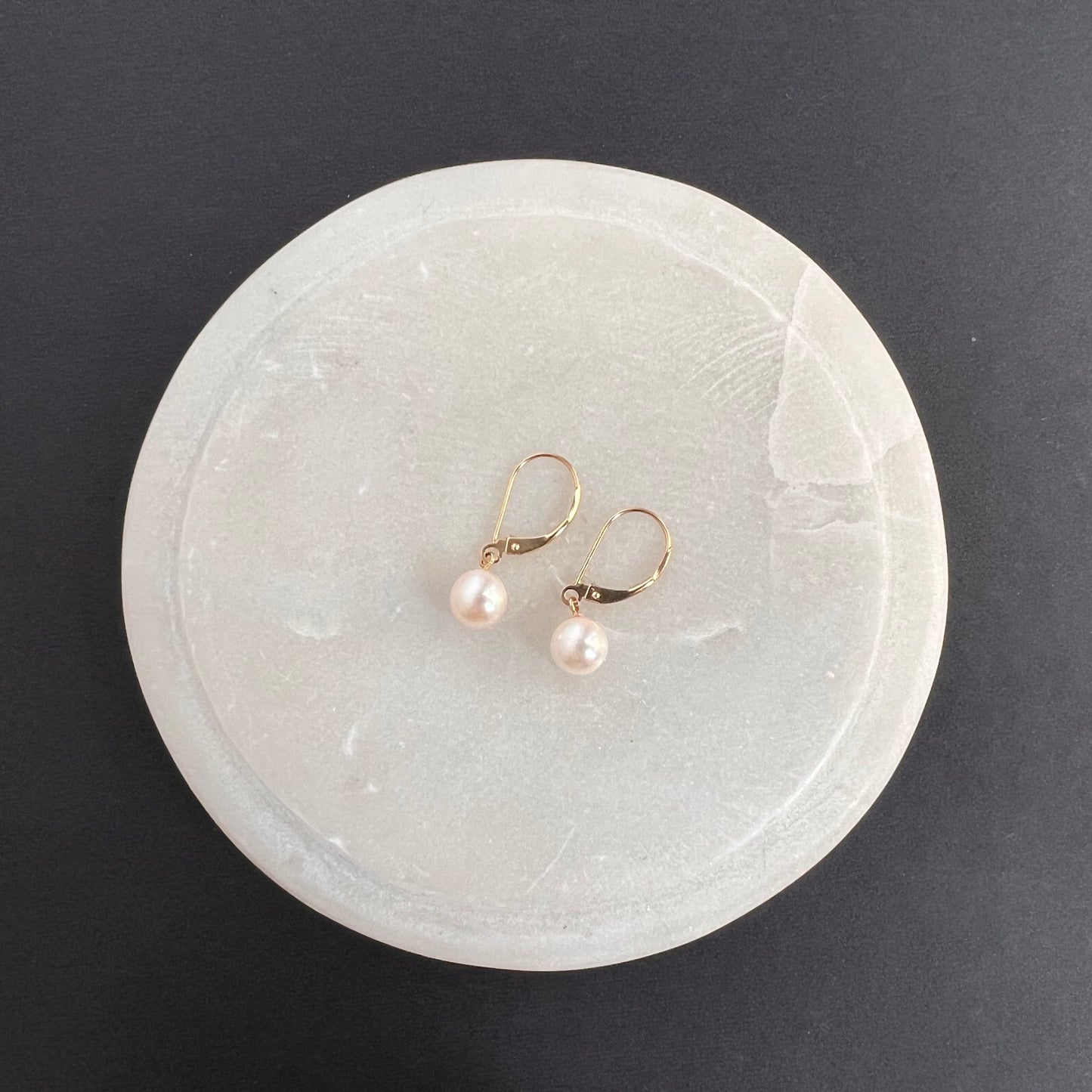 ‘KATSUMI’ Akoya Pearl Leverback Earrings (7.5mm)