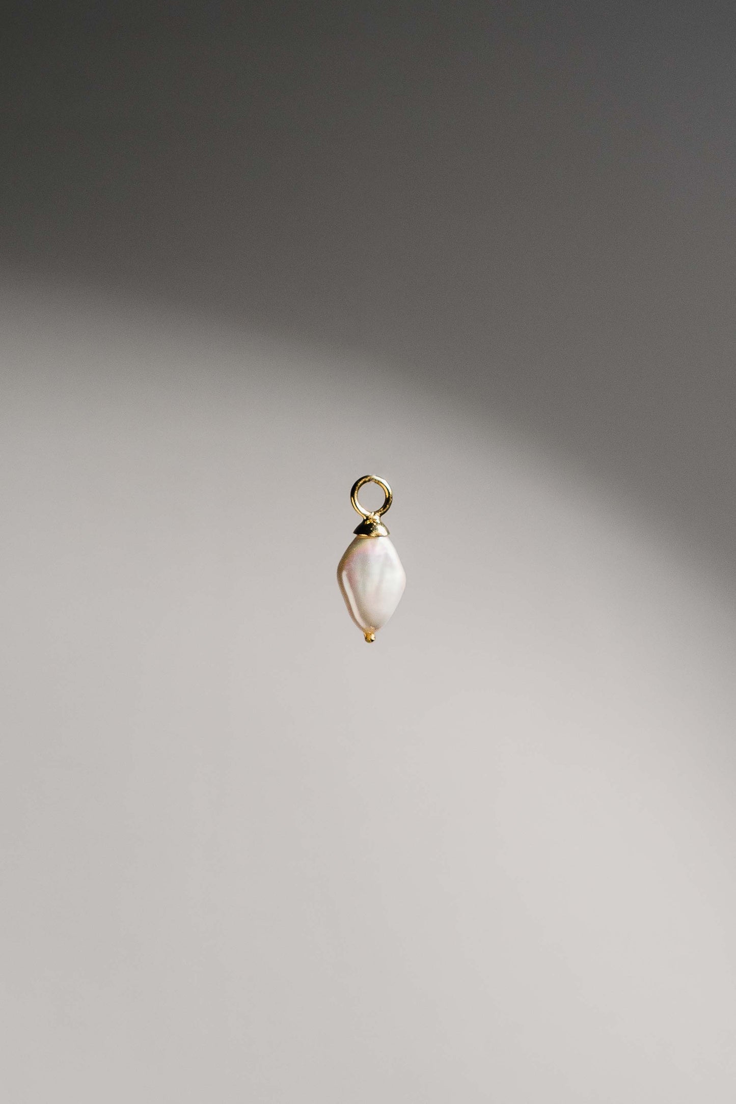 'DIAMOND' Freshwater Pearl Charm