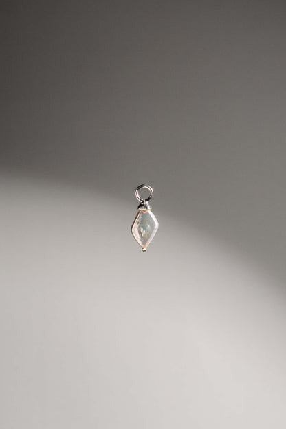 'DIAMOND' Freshwater Pearl Charm