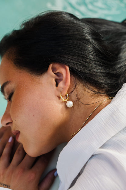 'MATAHARI' Gold Vermeil Chunky Hoop Earrings